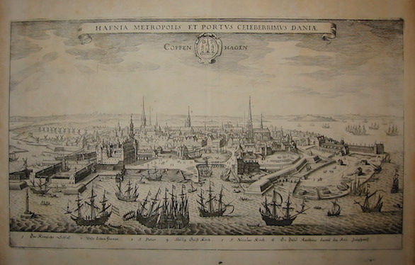 Merian Matthà¤us (1593-1650) Hafnia Metropolis et Portus celeberrimus Daniae. Coppenhagen 1649 Francoforte
